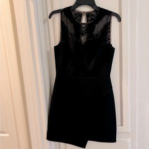 BCBG MAXZARIA Lace and black dress